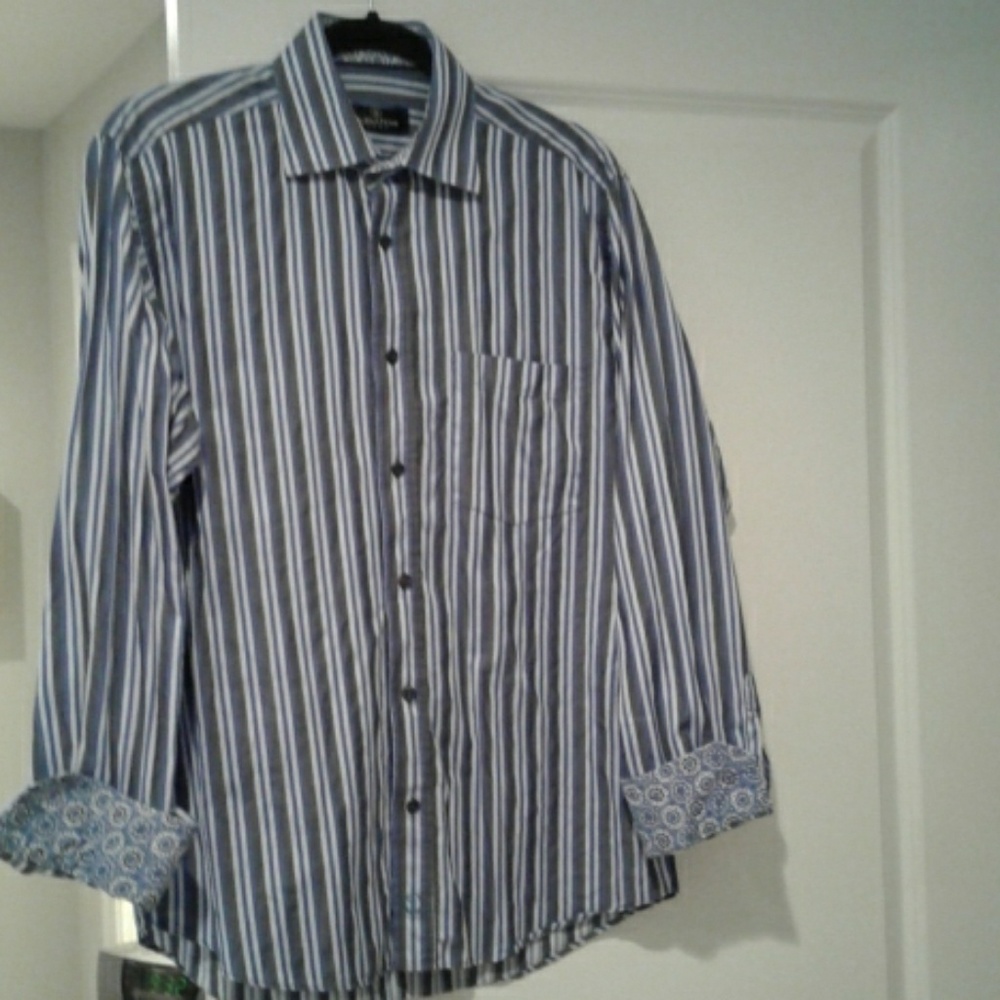 Men's Bugatchi UOMO Striped Shirt